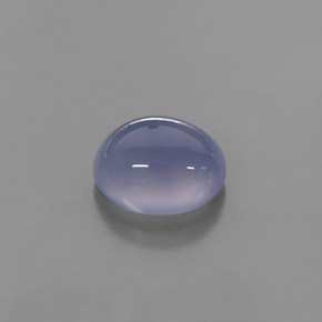 Calcedonia Azul lavanda natural de 3.95 ct, Transparente, Transparente / Translúcido