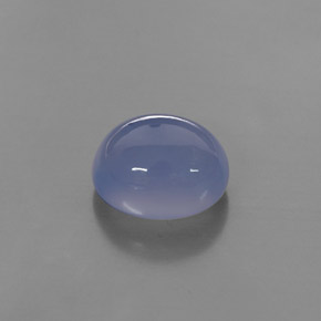 Calcedonia azul natural de 4,87 ct, transparente, transparente / translúcido