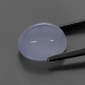 Calcedonia azul natural de 5,03 ct, transparente, transparente / translúcido