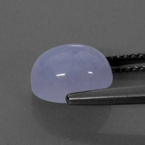 Calcedonia azul natural de 2,70 ct, transparente, transparente / translúcido