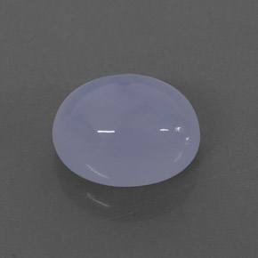 Calcedonia azul natural de 2,42 ct, transparente, transparente / translúcido
