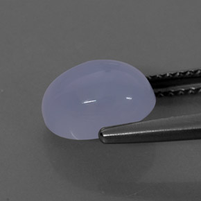Calcedonia azul natural de 2,42 ct, transparente, transparente / translúcido