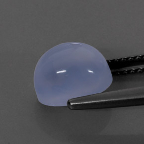 Calcedonia azul natural de 2,72 ct, transparente, transparente / translúcido
