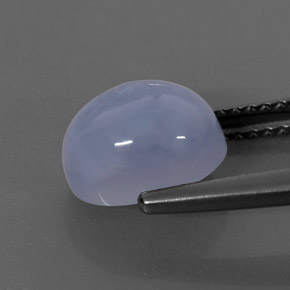 Calcedonia azul natural de 2,78 ct, transparente, transparente / translúcido