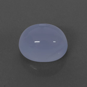 Calcedonia azul natural de 2,70 ct, transparente, transparente / translúcido