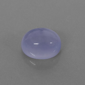 Calcedonia azul natural de 2,55 ct, transparente, transparente / translúcido
