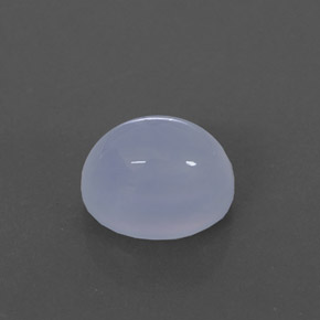 Calcedonia azul natural de 3,07 ct, transparente, transparente / translúcido