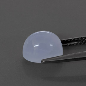 Calcedonia azul natural de 3,07 ct, transparente, transparente / translúcido