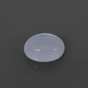 Calcedonia azul natural de 1,97 ct, transparente, transparente / translúcido