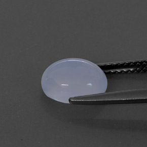 Calcedonia azul natural de 1,97 ct, transparente, transparente / translúcido