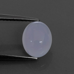 Calcedonia azul natural de 2,28 ct, transparente, transparente / translúcido
