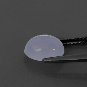 Calcedonia azul natural de 2,28 ct, transparente, transparente / translúcido