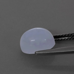 Calcedonia azul natural de 2,82 ct, transparente, transparente / translúcido