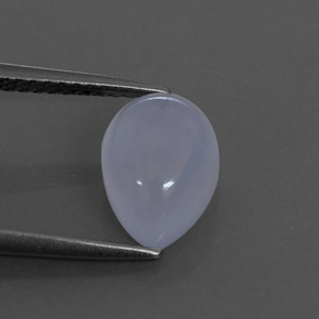 Calcedonia azul natural de 2,47 ct, transparente, transparente / translúcido