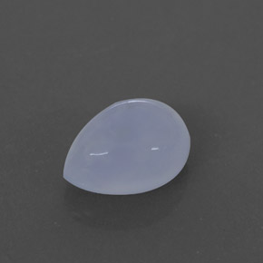 Calcedonia azul natural de 2,47 ct, transparente, transparente / translúcido