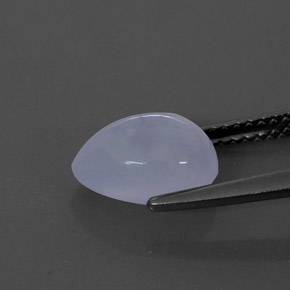 Calcedonia azul natural de 2,47 ct, transparente, transparente / translúcido