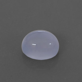 Calcedonia azul natural de 2,50 ct, transparente, transparente / translúcido