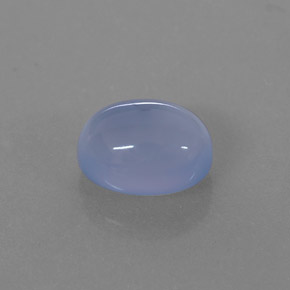 Calcedonia azul natural de 2,43 ct, transparente, transparente / translúcido