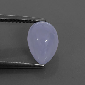 Calcedonia azul natural de 2,84 ct, transparente, transparente / translúcido