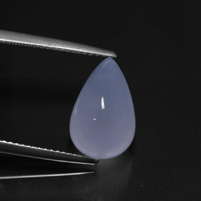 Calcedonia azul natural de 6,09 ct, transparente, transparente / translúcido