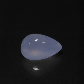 Calcedonia azul natural de 6,09 ct, transparente, transparente / translúcido