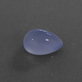 Calcedonia azul natural de 4,24 ct, transparente, transparente / translúcido