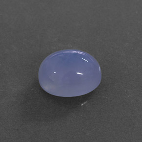 Calcedonia azul natural de 4,35 ct, transparente, transparente / translúcido