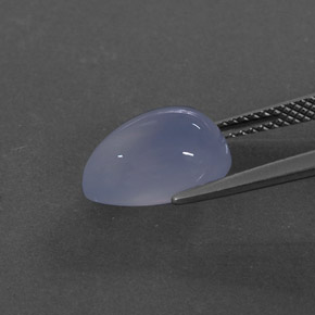 Calcedonia Azul lavanda natural de 4.11 ct, Transparente, Transparente / Translúcido