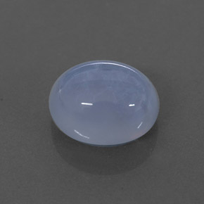 Calcedonia azul natural de 3,46 ct, transparente, transparente / translúcido