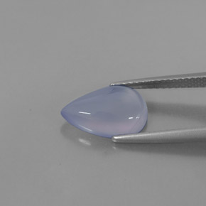 Calcedonia azul natural de 2,49 ct, transparente, transparente / translúcido