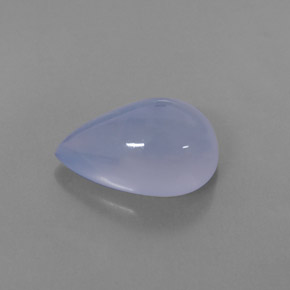 Calcedonia azul natural de 5,28 ct, transparente, transparente / translúcido