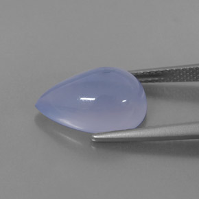 Calcedonia azul natural de 5,28 ct, transparente, transparente / translúcido