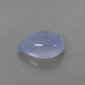 Calcedonia azul natural de 5,21 ct, transparente, transparente / translúcido
