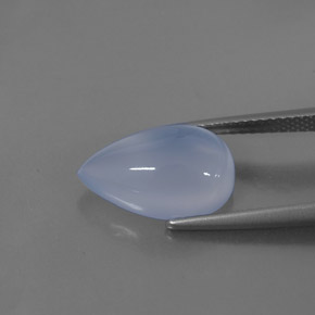 Calcedonia Azul lavanda natural de 4.98 ct, Transparente, Transparente / Translúcido