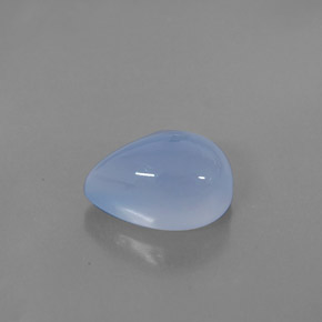 Calcedonia azul natural de 5,58 ct, transparente, transparente / translúcido
