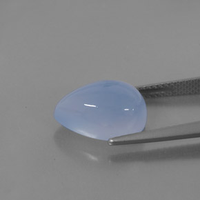 Calcedonia azul natural de 5,58 ct, transparente, transparente / translúcido