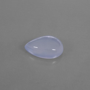 Calcedonia azul natural de 5,69 ct, transparente, transparente / translúcido
