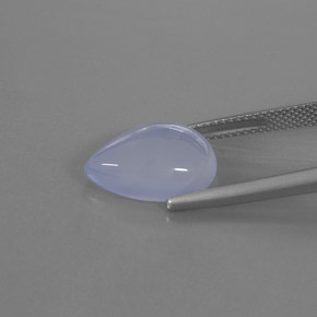 Calcedonia azul natural de 5,69 ct, transparente, transparente / translúcido
