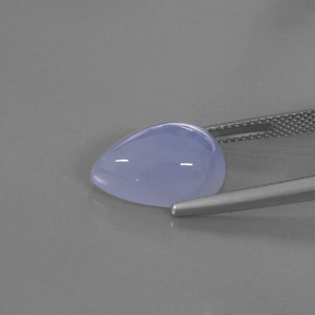 Calcedonia Azul lavanda natural de 7.20 ct, Transparente, Transparente / Translúcido