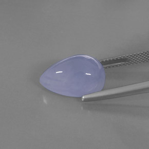 Calcedonia Azul lavanda natural de 8.19 ct, Transparente, Transparente / Translúcido