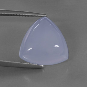 Calcedonia azul natural de 10,59 ct, transparente, transparente / translúcido