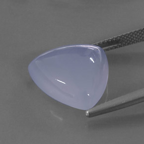 Calcedonia azul natural de 10,59 ct, transparente, transparente / translúcido