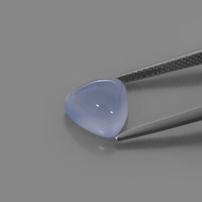 Calcedonia azul lavanda natural de 3,22 ct, transparente, transparente / translúcido