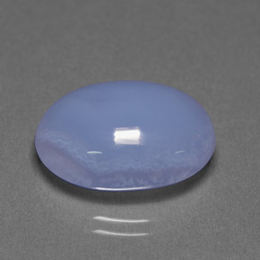 Calcedonia azul natural de 9,81 ct, transparente, transparente / translúcido