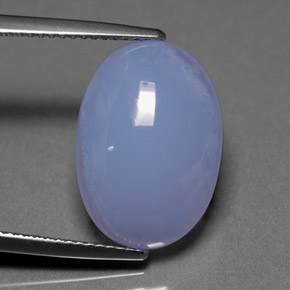 Calcedonia azul natural de 9,81 ct, transparente, transparente / translúcido