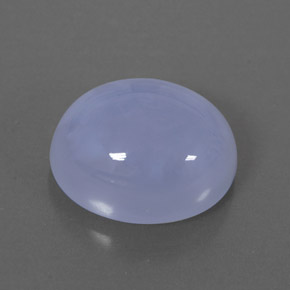 Calcedonia azul natural de 5,36 ct, transparente, transparente / translúcido