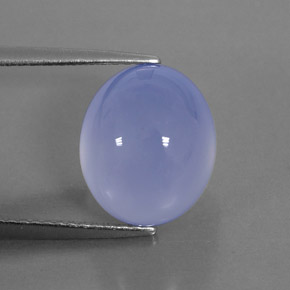 Calcedonia azul natural de 6,71 ct, transparente, transparente / translúcido
