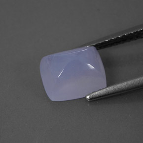Calcedonia azul natural de 2,13 ct, transparente, transparente / translúcido