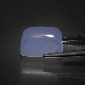 Calcedonia azul natural de 9,63 ct, transparente, transparente / translúcido