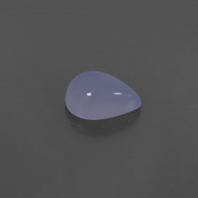 Calcedonia azul natural de 2,35 ct, transparente, transparente / translúcido